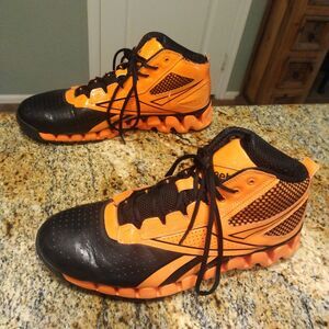 Reebok Zigtech Men's Running Shoes Black Orange Lace Up Sneaker Sz11.5 104280616